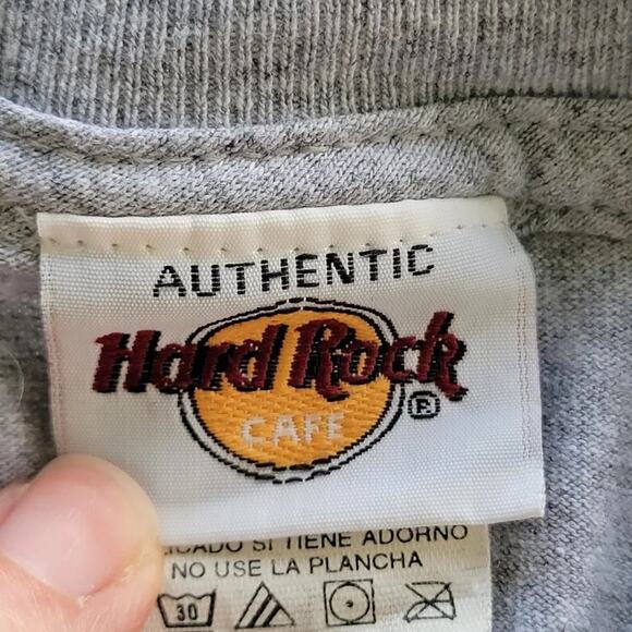 Hard Rock Cafe Honolulu T Shirt Gray Love All Serve All Guitar Mens Size S - Picture 6 of 7